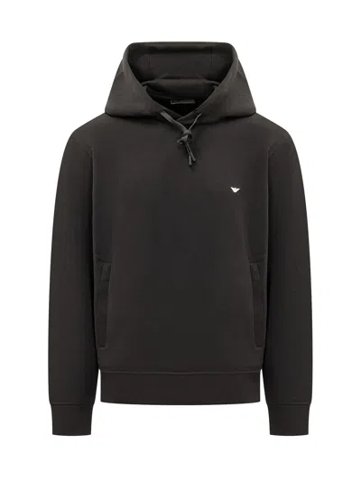 Emporio Armani -style Crewneck Sweatshirt In Black Beauty