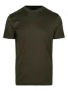Emporio Armani Logo Cotton Blend T-shirt In Black