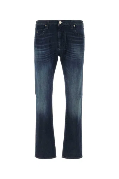 Emporio Armnai Blue Stretch Denim Jeans