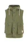Emporio Armnai Olive Logo Patch Vest In Olive