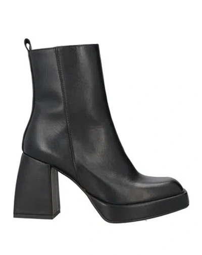 Emporio Di Parma Woman Ankle Boots Black Size 8 Calfskin