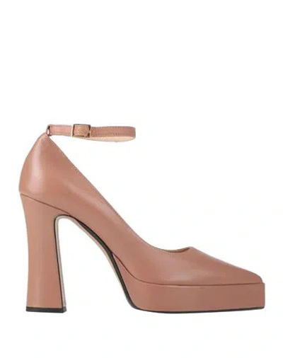 Emporio Di Pitti Woman Pumps Antique Rose Size 10 Leather In Multi