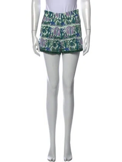 Pre-owned Emporio Sireneuse Graphic Print Mini Shorts In Purple