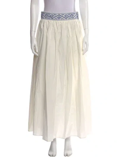Pre-owned Emporio Sireneuse Patterned Long Skirt W/ Tags In Neutral