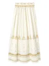 Emporio Sirenuse Embroidered Maxi Skirt