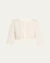 Emporio Sirenuse New Jinny Linen Crop Blouse