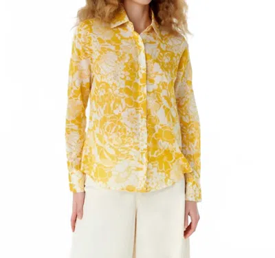 Emporio Sirenuse Patricia Bloom Blouse In Yellow