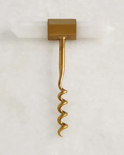 Emporium Home For William D Scott Crystal Cork Screw In Satin Brass