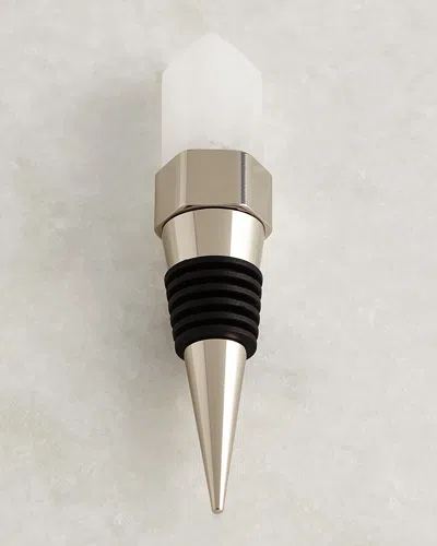 Emporium Home For William D Scott Crystal Wine Stopper In Nickel