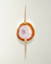 Emporium Home For William D Scott Eclipse Agate Sconce In Satin Brass