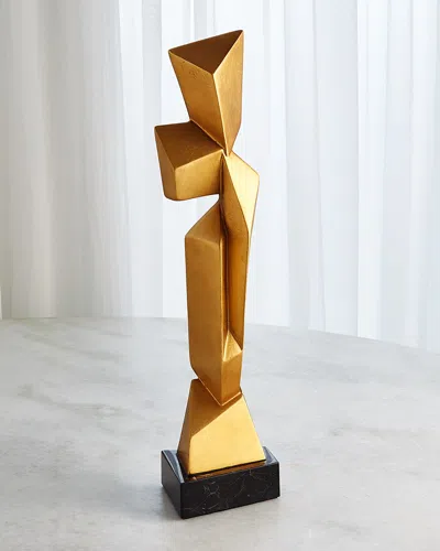 Emporium Home For William D Scott Facet Small Sculpture In Gold