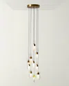 Emporium Home For William D Scott Leo 10 Drop Pendant In Satin Brass
