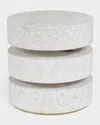 Emporium Home For William D Scott Pivot Side Table In White