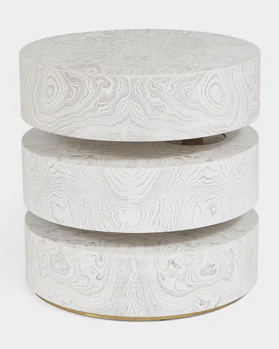 Emporium Home For William D Scott Pivot Side Table In White