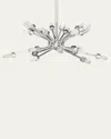Emporium Home For William D Scott Quartz Burst Chandelier In Satin Nickel