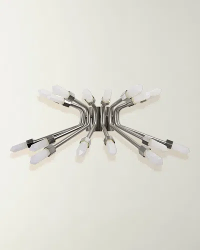 Emporium Home For William D Scott Quartz Burst Sconce In Satin Nickel