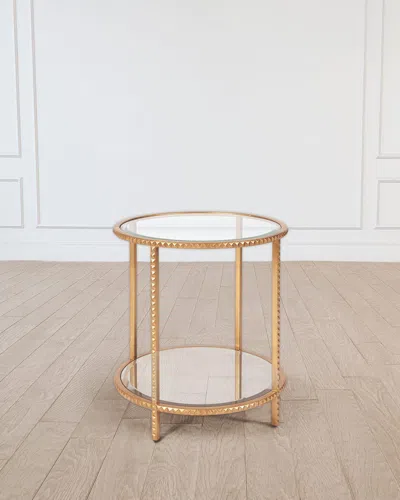 Emporium Home For William D Scott Stud End Table In Gold
