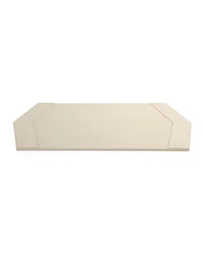 Emporium Home For William D Scott Tiffany Desk Blotter In Milk Leather