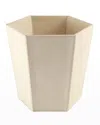 Emporium Home For William D Scott Tiffany Wastebasket In Milk Leather