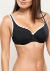 Empreinte Attitude Balconette Bikini Top In Noir In Black