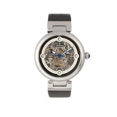 Pre-owned Empress Adelaide Automatic Crystal Black Dial Ladies Watch Empem2504