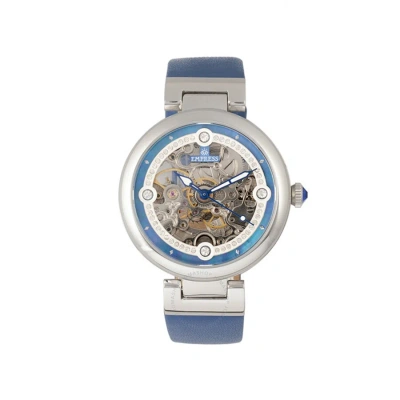Empress Adelaide Automatic Crystal Blue Dial Ladies Watch Empem2505