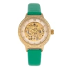 Empress Alice Automatic Skeleton Leather-band Watch In Gold
