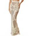 Empress Brasil Saia Sixty Renda Skirt In Off White In White
