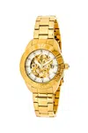 Empress Godiva Automatic Mop Bracelet Watch In Gold
