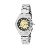 Empress Godiva Automatic Mop Bracelet Watch In Silver