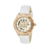 Empress Godiva Automatic Mop Leather-band Watch In White