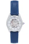 Empress Magnolia White Dial Ladies Watch Empem3604 In Blue