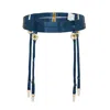 Empress Mimi Women's Gold / Blue Celeste Suspender Belt In Gold/blue