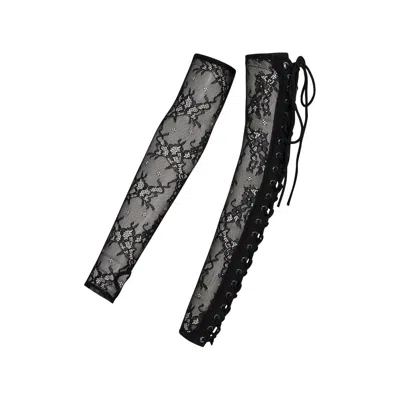 Empress Mimi Women's Lilith Black Lace Arm Sleeves