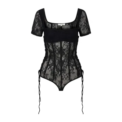 Empress Mimi Women's Lilith Black Lace Bodysuit