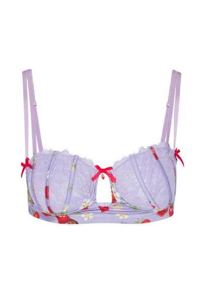 Empress Mimi Women's Pink / Purple Strawberry Fields Bralette In Pink/purple