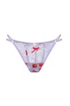 Empress Mimi Women's Pink / Purple Strawberry Fields Cheeky In Pink/purple