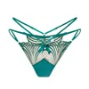 Empress Mimi Women's Queen Of Cups Emerald Green Embroidered G-string In Green