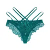 Empress Mimi Women's Venus Green Lace Ouvert Panty With Shell Detail In Green