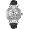 Empress Theodora Automatic Skeleton Leather-band Watch In Gray