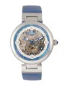 Empress Adelaide Automatic Skeleton Leather-band Watch