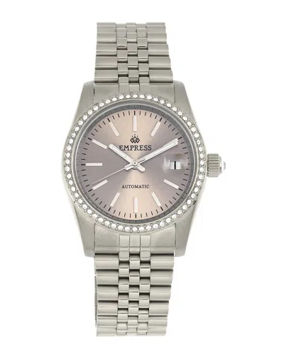 Empress Constance Automatic Bracelet Watch With Date In Metallic