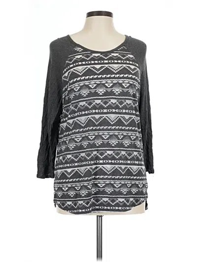Pre-owned Empyre 3/4 Sleeve T-shirt In Gray