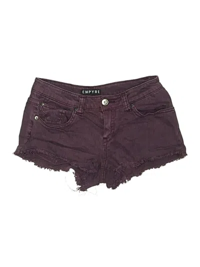 Pre-owned Empyre Denim Shorts In Purple