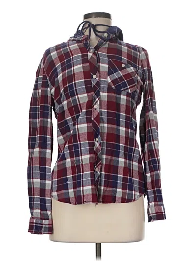 Pre-owned Empyre Long Sleeve Button Down Shirt In Burgundy