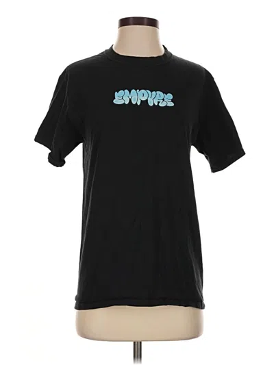 Pre-owned Empyre Short Sleeve Top Black Crew Neck Tops