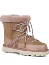 Emu Australia Blurred Lace-up Shearling Boots In Brown