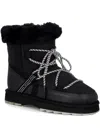 Emu Australia Blurred Lace-up Snow Boots In Black
