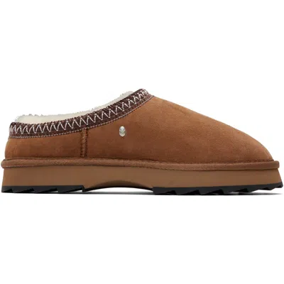 Emu Australia Brown Sharky Scuff Slippers In Multi