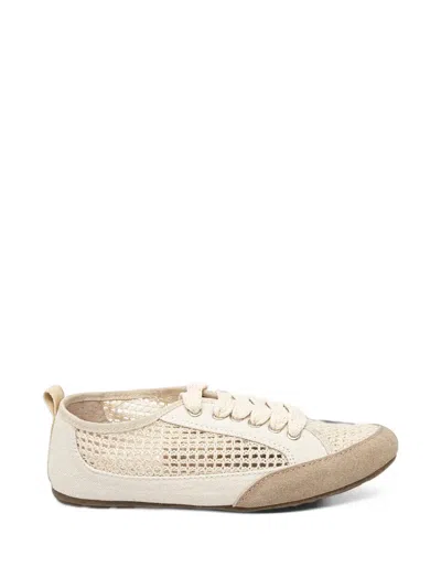 Emu Australia Carlo Crochet-knit Panelled Sneakers In Neutral